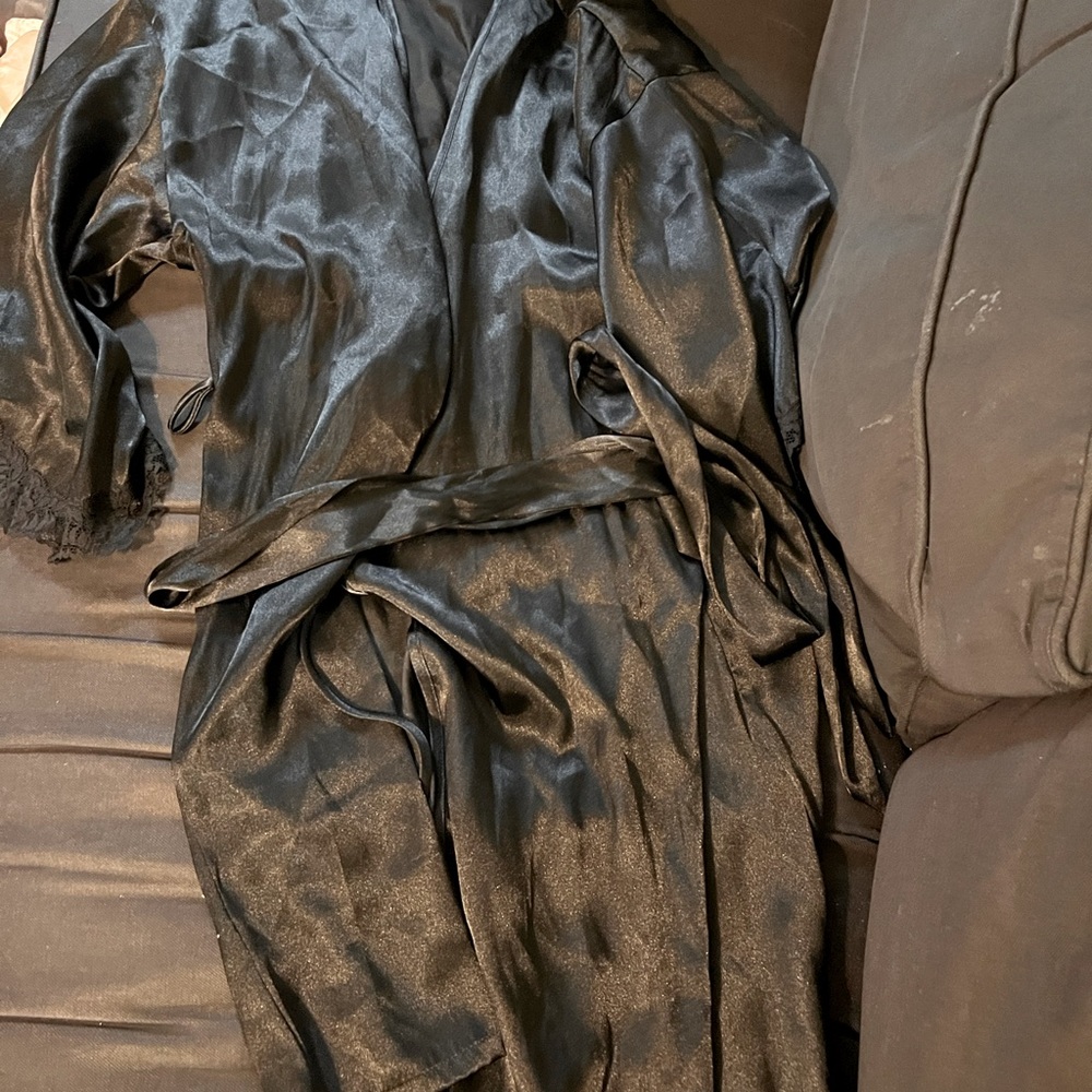 Sleek Black Robe